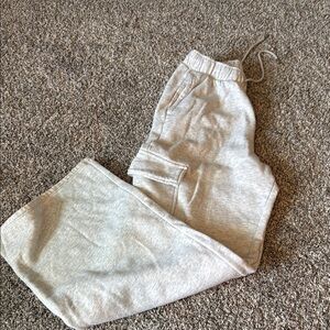 Gilly Hicks Gray Track Pants with Elastic Waistband